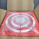 ShinyRelief Red 3D Foam Archery Target 6 Side Dice Cube Archery Target Accessories with Handle 13 x 13 x 13 Inch Lightweight Archery Block Target for Shooting Backyard Practice, Easy Arrow Removal