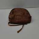 Computer Backpack for Women Soft Leather Back pack with 15.6 inch Laptop Compartment, Designer Ladies Travel Backpack, Brown