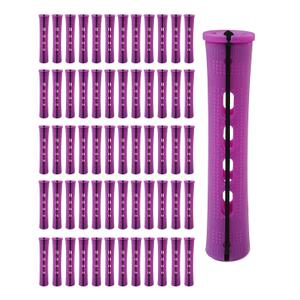 60pcs Perm Rods for Women's Natural Hair, 0.75inch - Hair Roller Curler Perm Rods for Long, Medium, Small Hair - Plastic Cold Rods, Hairdressing Styling Tool
