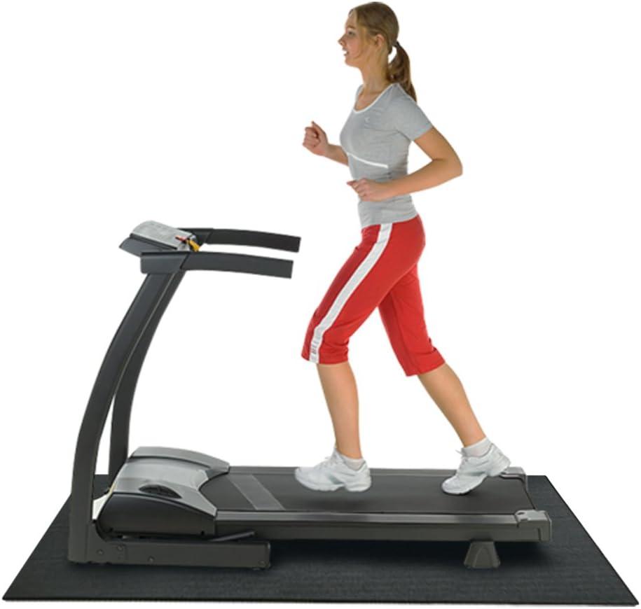 Rubber-Cal Treadmill Mat (3/16-Inch x 4 x 7.5-Feet, Black)