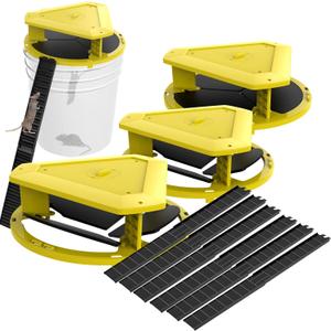 Mouse Trap Bucket-Mouse Traps Indoor for Home-Multi-Catch,Auto-Reset,Humane Rat Trap-5 Gallon Bucket Compatible3 Pack