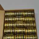 36Pcs Mini pirate treasure chest 2.28 x 1 x 1.57 Inch Plastic toy pirate chest with a Gold finish Vintage pirate small decorative box for Kids prizes Halloween Birthday Party Props