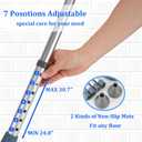 Toilet Safety Rails (300 LB) Adjustable, Foldable Toilet Handle Frame for Elderly & Disabled Adults, Supports All Toilet Types