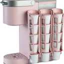 STORAGENIE Coffee Pod Holder for Keurig K-cup, Side Mount K Cup Storage, Perfect for Small Counters(Pink)