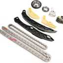 Engine Timing Chain Kit with Oil Pump Gear Compatible with Hyundai Sonata Santa fe Tucson Compatible with Kia Optima Sorento Sportage 2.0 2.4 Replace# 24321-2G111 24420-2C101