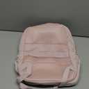 BAGSMART College Laptop Backpack, Travel Backpack for Women, Quilted Casual Daypack, Water-Resistant Bookbag for 15.6 Inch Laptop, Pink