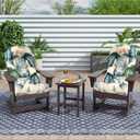 Outdoor Adirondack Chair Cushion Waterproof with Elastic Band Non Slip Patio Chair Cushions for Outdoor Furniture Thicken Rocking Chair Seat Pad Dark Grey 43"*20"*3.9"