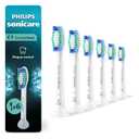 Philips Sonicare C1 SimplyClean - Genuine Replacement Electric Toothbrush Heads, White, 6 Pack Up to 18 Month Supply, HX6016/77