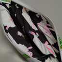 LovinPet Dog Recovery Collar, Adjustable Soft Cone for Medium & Large Dogs, Post-Surgery Comfort & Lick Prevention, Sheep Print,Black