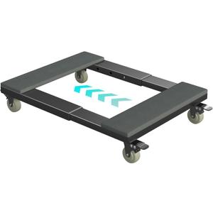 Furniture Moving Dolly Cart with Wheels - Small Metal Dollies with Swivel Casters, Heavy Duty Furniture Movers with Adjustable Lengths, One Pack