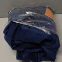 RYB HOME Velvet Curtains 102 inches Long, Back Tab Room Darkening Noise Reducing Window Treatment for Living Room Bedroom Privacy Protect for Studio, Navy Blue, W52 x L102 inch, 2 Panels