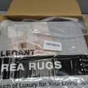 8x10 Area Rugs for Living Room, Stain Resistant Neutral Washable Rugs for Dining Room, Floral Vintage Non-Slip Thin Large Size Area Rug BlueBeige