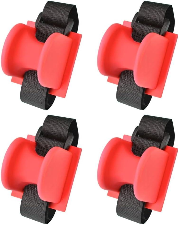 MiOYOOW 4PCS Fishing Rod Holders for Railings, Portable Fishing Pole Holders for Bridge Railings Ship Railings Seaside Guardrails