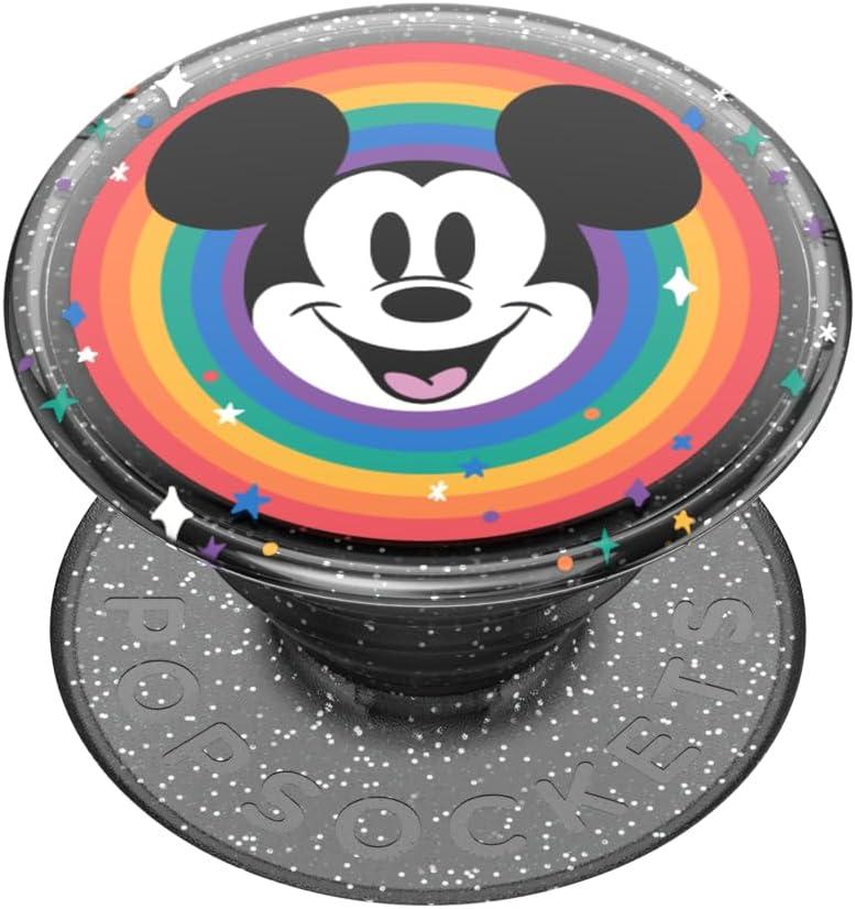 PopSockets Adhesive Phone Grip, Holder, Phone Stand, Disney - Rainbow Mickey Pride