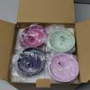 Mason Jar Toddler Cup | 8 oz Glass Cups with Silicone Sleeve & Lids | Spill-Resistant Smoothie & Snack Cups for Kids | BPA-Free | Stainless Steel Inner Straw (Pack of 4, Blueberry/Sweet Sage/Deep Purple/lilac Rhapsody)