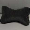 Dog Bone Shaped Travel Neck Pillow with Washable Removable Cover Have Loops on Either End for Car Bus Truck Driving Comfort Head Rest Support Neck Cervical Chiropractic Pillow(Black)