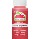 Apple Barrel Acrylic Craft Paint, Matte Finish, Bright Red, 2 fl oz