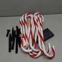 Anordsem Solar Christmas Decorations Outdoor: 21" Candy Cane Lights with Star 12 Pack - Waterproof LED 8 Colorful Lighting Models for Yard Pathway Xmas Decor - 2026 New Year Gifts for Homeowners