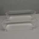 240323002 Refrigerator Door Bin Shelf Compatible with Frigidaire or Electrolux, Bottom 2 Shelves on Refrigerator Side, Clear, Double Unit, Replaces PS429725, AP2115742