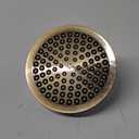 SparkPod Shower Head - High Pressure Rain - Premium Quality Luxury Design - 1-Min Install - Easy Clean Adjustable Replacement for Your Bathroom Shower Heads (Polished Antique Brass, 6 Inch Round)