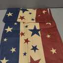 Artoid Mode Stars Stripes 4th of July Patriotic Memorial Day Table Runner, Independence Day Kitchen Dining Table Decoration for Home Party Decor 13x90 Inch
