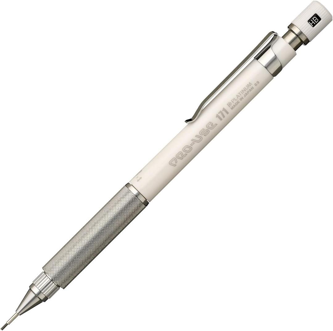 Platinum MSDA-1500D#3 Professional Use 171 0.9mm White Fountain Pen Mechanical Pencil