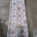 Gertmenian Indoor Boho Area Rug - 6x9 Medium, Non Slip, Super Strong, Ideal for High Traffic Areas in Bedroom, Living Room, Kitchen - Cullen, Cream/Multi, 28547