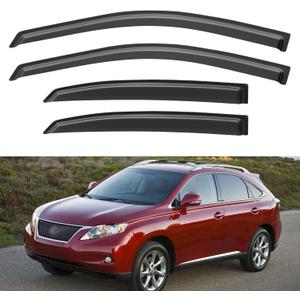 Window Visors Rain Guards for 2010-2015 Lexus RX350, Out-Channel Window Vent Wind Deflectors Visors Shades for 10-15 Lexus RX450h