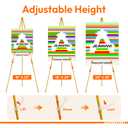 JEAWIWI 8PCS Golden Easel Stand for Wedding Sign Stand, 66 Inch Adjustable Metal Easels for Display, Portable Folding Easel for Wedding, Display Show, Arts, Poster with Portable Bags