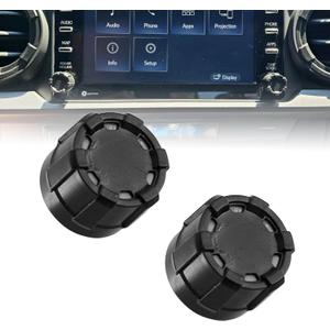 RYANSTAR RACING Radio Knobs Replacement for Toyota Tacoma V1 2020-2023 2 Pack 3rd Gen Tacoma Interior Accessories Upgraded Knobs