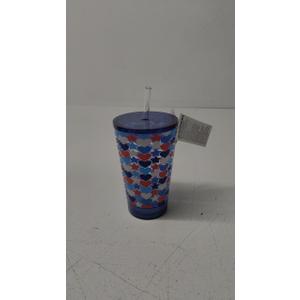 LUUM Double Wall LED 18OZ Tumbler, Heart Design