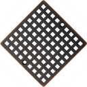 Square Shower Drain Cover, 4 Inch, SUS304 Stainless Steel, Hair Catcher Filter (Oil Rubbed Bronze)