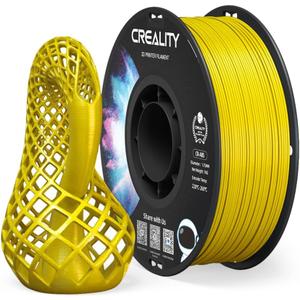 Creality ABS 3D Printing Filament 1.75mm, Excellent Resistance, Odorless Non-Toxic, Stability, Tough, 1kg(2.2lbs) ABS Filament 1.75 for 3D Printer (Yellow)