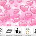 6x4ft Pink Hearts Photography Backdrop 2000s Sweet Y2K Photo Background for Valentine's Day Party Romantic Theme Decorations Photo Banner Props