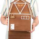 Big Bat Box - Big Bat Barn 3 Chamber, Large Bat House for Outside - Artificial Roost Kit for Wall-Mount - Bat Houses for Backyards