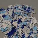 Glitter Snowflake Shapes Foam Stickers 600 Pieces/Bag, Self-Adhesive Snowflake Stickers Decals for Christmas Decoration, DIY Craft Projects, Assorted Colors and Sizes