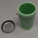 Tablecraft Sugar Shaker with Stainless Steel Top, 3.0625" x 5.75", Green