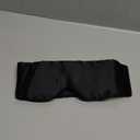 100% Mulberry Silk Sleep Mask Eye Mask for Women Man with Adjustable Band, for Side Sleeper Blackout Sleep Mask for Travel Rest and Office Large Size (Black)