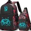 Boys Backpack, Anime Luminous School Backpack Kids Backpack Kindergarten Elementary Middle School Book Bags, Lightweight Laptop Backpack College Bookbag