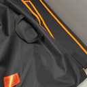 Large Dog Car Seat for Medium Dogs, Waterproof Faux Leather Pet Carrier for Active Pets at Back Seat Half Hammock with 4 Hard Sides & Bottom Extender for Cars SUV Trucks (BlackOrange)