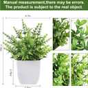 4 x Der Rose 4 Pack Fake Plants Mini Artificial Greenery Potted Plants for Home Decor Indoor Office Table Room Farmhouse