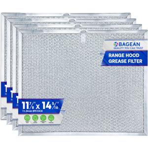 Bagean Stove Hood Vent Filter 11.8" x 14.3" BPS1FA30 - Compatible with NuTone Allure & Broan Range Hood Filter Replacement 99010299 - Fits QS1 QS2 30" Hoods - Blocks Grease & Filters Oven Air (4-Pk)