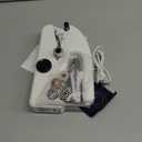 Handheld Sewing Machine for Beginners, Portable Mini Sewing Machine with Two Speed Modes, Easy to Operate and Fast Stitch Suitable for Clothes, Fabrics and Quick Home Repairs (White)