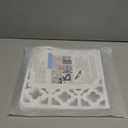 Stepstall 12 Pcs PVC Hanging Room Divider,Thick Decorative Flower Design Room Divider Partitions Panel Screen for Decorating Bedroom Dining Kitchen Office Studio Restaurant Hotel DecorWhite