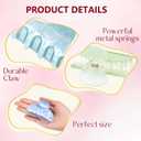 8 Pcs Large Acrylic Hair Claw Clips for Women Non slip Strong Hold Clamps for Thick and Thin Hair(Marble,Multicolor)