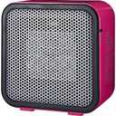 Amazon Basics Ceramic Space Heater, Mini Heater for Office Desk, Portable Tent Heater for Camping (Indoor Use), 500 W, With Tip-Over Protection, Lightweight (1.4 LBS), Pink, 5.9 x 3.2 x 6 inches