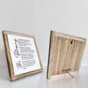 Rustic Christian Wooden The Blessing Sign Farmhouse Bible Verse Box Plaque 9.89.8in, Religious Wall Art for Living Room or Shelf Decor, Inspirational Home Decoration, Housewarming or Christian Gift
