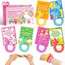 30 Pack Valentine's Day Cards for Kids with Unicorn Stretchy Strings for Classroom Valentine's Gift Exchange For School, Valentine's Party Favor for Kids, Valentine's Prizes, Stress Relief Fidget Toys