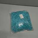 Huskein 100 PCS Lakeblue Beads Necklaces, 33" Round Beads Bulk, Mardi Gras Parade Accessories, Costume Necklaces for Parade Favors Accessories Decorations Festive Event Gender Reveal Party Supplies