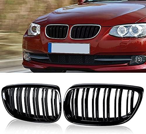 E92 Grille Grill, ATPOEN Front Grille Kindey for BMW 3 Series E92 E93 LCI Coupe 2011 2012 2013 Gloss Black (Doesn't fit M3)